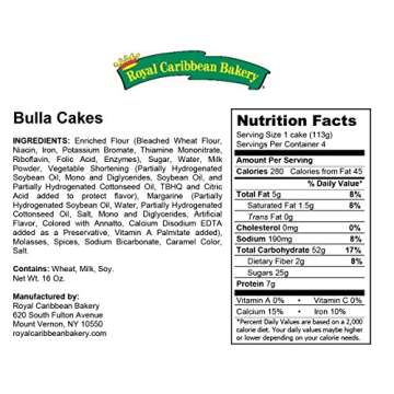 Royal Caribbean Bakery Variety Pack (Hard Dough Bread, 44 Oz.; Spiced Fruit Bun, 38 Oz.; Bulla Cakes...