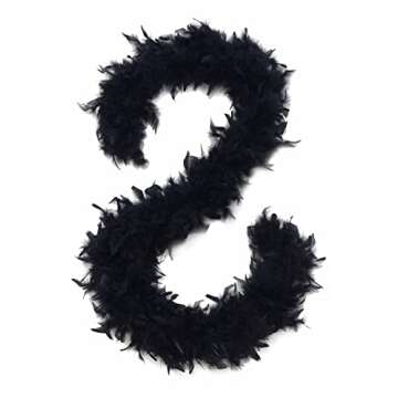 BABEYOND 90g 6.5ft Chandelle Feather Boa Gatsby Marabou Feather Boa 1920s Flapper Accessories