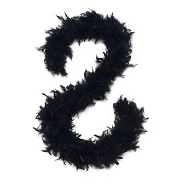 BABEYOND 90g 6.5ft Chandelle Feather Boa Gatsby Marabou Feather Boa 1920s Flapper Accessories