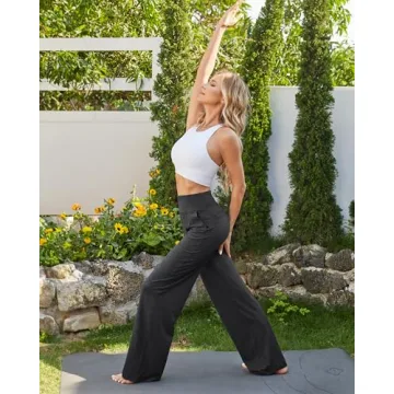 G4Free Yoga Pants with Pockets for Women - Business Casual Wide Leg Pants
