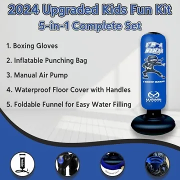 2024 Upgraded 5-in-1 Kids Punching Bag Set