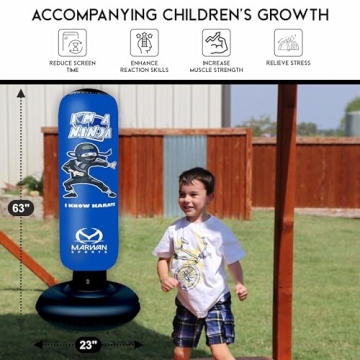 2024 Upgraded 5-in-1 Kids Punching Bag Set