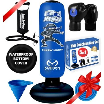2024 Upgraded 5-in-1 Kids Punching Bag Set