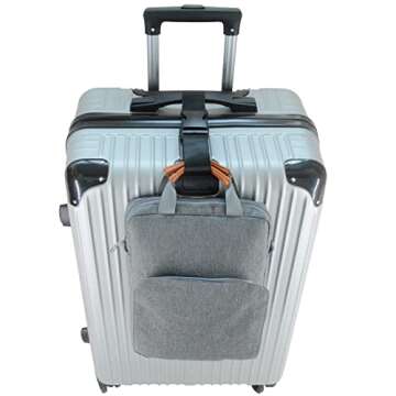 Luggage Straps,Luggage Connector, Straps for Suitcase， Heavy Duty Adjustable Suitcase Belt Travel Attachment Travel Accessories for Connecting Your Luggage (Black)