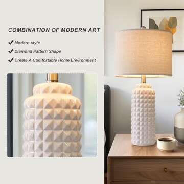 G-SAFAVA Modern Ceramic Table Lamps for Home Elegance