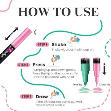 54 Colors Multi-Surface Acrylic Paint Pens for All