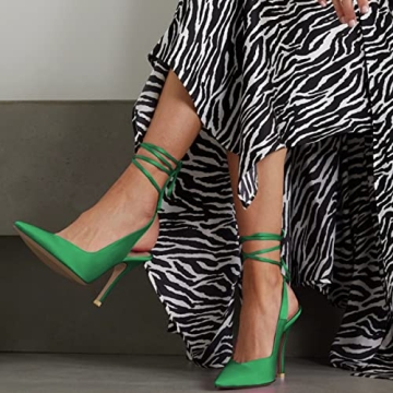 Stylish FSJ Women's Strappy Ankle Strap Heels for Elegant Occasions