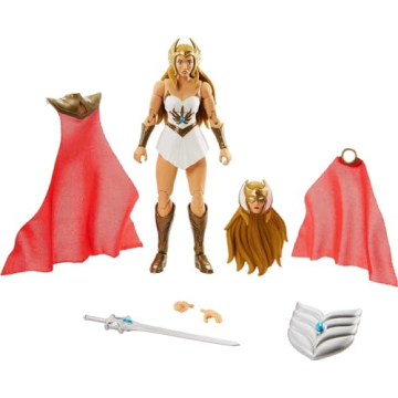 Masters of the Universe Masterverse She-Ra Deluxe Action Figure with Accessories, 7-inch MOTU Collec...