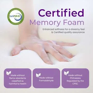 Cooling Gel Memory Foam Mattress - Medium Firm & Certified