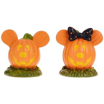 Mickey and Minnie Mouse Halloween Figurine Set - 1.75 Inch