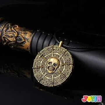 Stylish Halloween Pirate Coin Necklace for All Ages