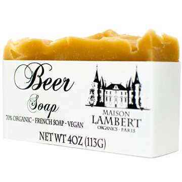 Maison Lambert Beard Care Kit with Organic Beard Balm, Oil, Shampoo, Wax, Brush & Soap, 7 fl oz