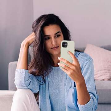 Cordking Liquid Silicone Case for iPhone 12 & 12 Pro with Microfiber Lining