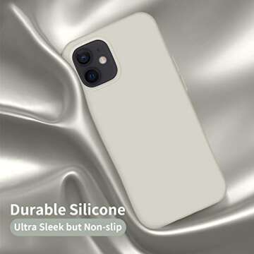 Durable Silicone Case for iPhone 12 & 12 Pro - Stylish & Protective