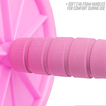Pink Phoenix Fitness Ab Roller for Core Strength Training