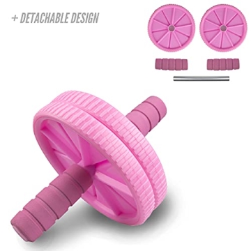 Pink Phoenix Fitness Ab Roller for Core Strength Training
