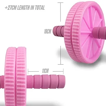 Pink Phoenix Fitness Ab Roller for Core Strength Training
