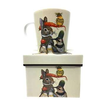 Paperproducts Design Vicki Sawyer Gift-Boxed Bone China Mug for Coffee & Tea
