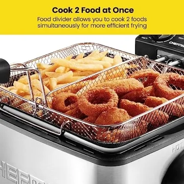 Chefman 4.5L Dual Cook Pro Deep Fryer - Jumbo XL Size
