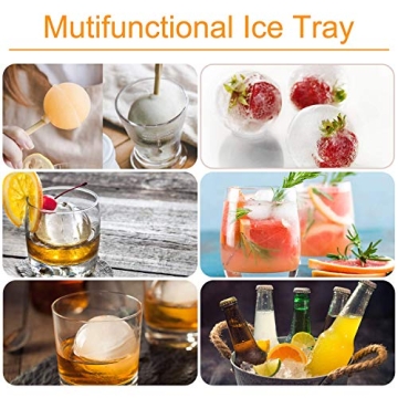 Silicone Ice Cube Mold Tray for Perfect Ice Spheres