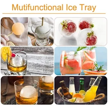 Silicone Ice Cube Mold Tray for Perfect Ice Spheres