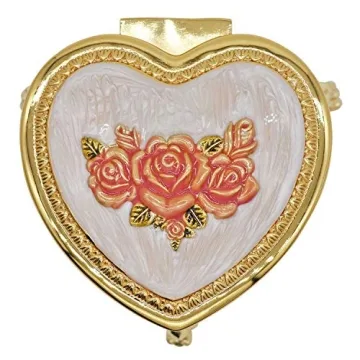 HOLLY TRIP Vintage Heart Shape Jewelry Box for Special Occasions