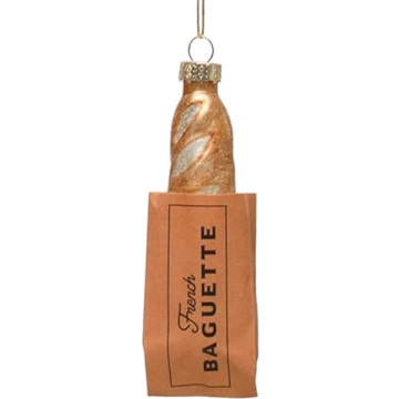 The Bridge Collection French Baguette Ornament - Unique Food Gift for Christmas