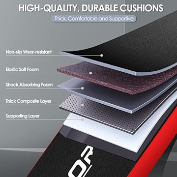 OPPSDECOR 660lbs 6 in 1 Weight Bench Set for Home Workouts