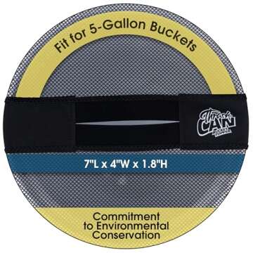 5 Gallon Bucket Lid - Multi-Purpose Boat Trash Can Cover Converter with Opening for Fishing Bucket, ...