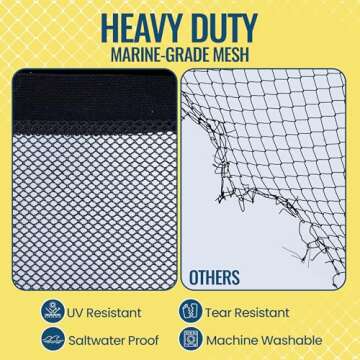 5 Gallon Bucket Lid - Multi-Purpose Boat Trash Can Cover Converter with Opening for Fishing Bucket, Bait Bucket or Trash Can, Fishing & Boating Accessories - Black Mesh