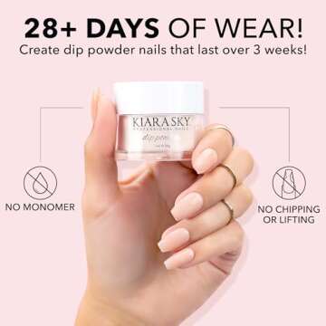 Kiara Sky Long Lasting Nail Dip Powder Pink Tones 1 oz, Hypnosis