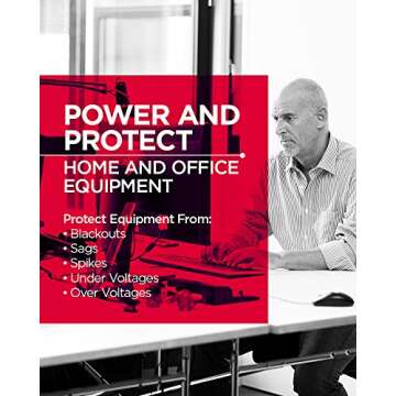 CyberPower EC750G UPS: Reliable Battery Backup & Surge Protection, 12 Outlets, Eco Mode