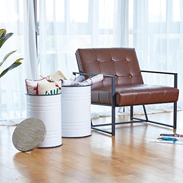 Glitzhome Rustic Storage Ottoman Seat - Stylish & Functional