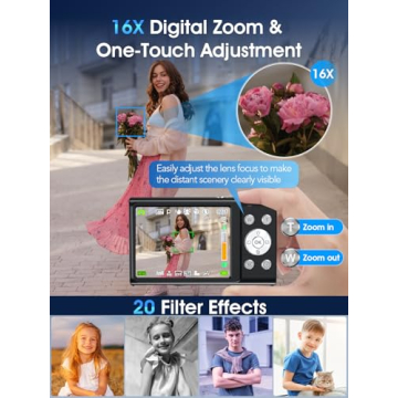 Compact 4K Digital Camera with 48MP for Beginners