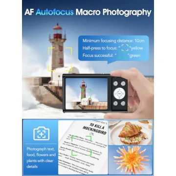 Compact 4K Digital Camera with 48MP for Beginners