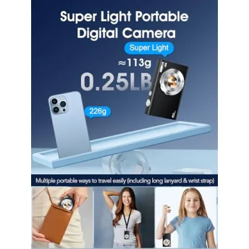 Compact 4K Digital Camera with 48MP for Beginners