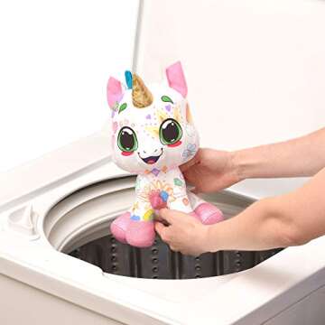 Crayola 12" Deluxe Color ’N Plush Unicorn - Draw, Wash Reuse