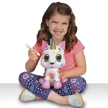 Crayola 12" Deluxe Color ’N Plush Unicorn - Draw, Wash Reuse