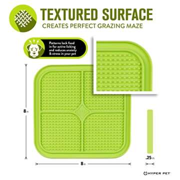 Hyper Pet IQ Treat Lick mat for Dogs, Dog Slow Feeder & Cat Lick mats | Great Alternative to Slow Fe...
