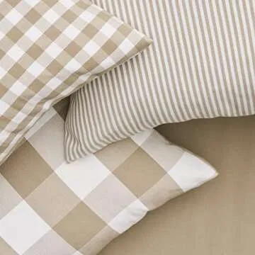 Topfinel 18x18 Farmhouse Buffalo Check Pillow Covers Set