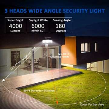 Bright Sonata LED Outdoor Motion Sensor Light with Solar Power