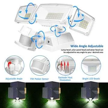 Bright Sonata LED Outdoor Motion Sensor Light with Solar Power