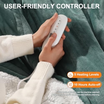 Ultra Warm Electric Blanket Twin - Sherpa & Flannel Comfort