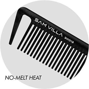Sam Villa Signature Series Professional Long Cutting & Hair Parting Comb