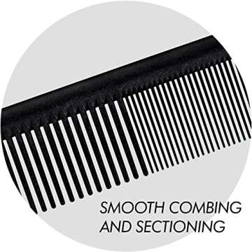 Sam Villa Signature Series Professional Long Cutting & Hair Parting Comb
