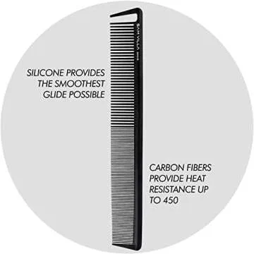 Sam Villa Signature Series Professional Long Cutting & Hair Parting Comb