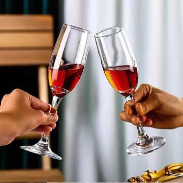 Elegant Ufrount Champagne Flute Set of 14 for Celebrations