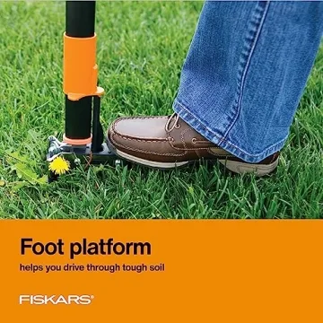 Fiskars Stand Up Weed Puller Tool for Effortless Weeding