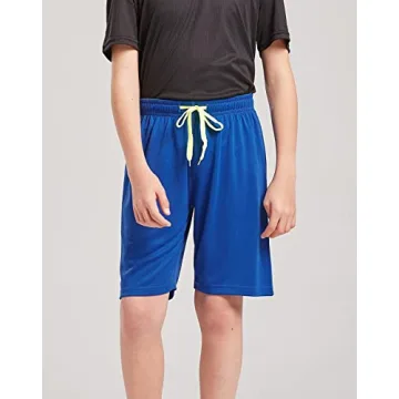 DaniChins Boys Moisture Wicking Performance Mesh Shorts