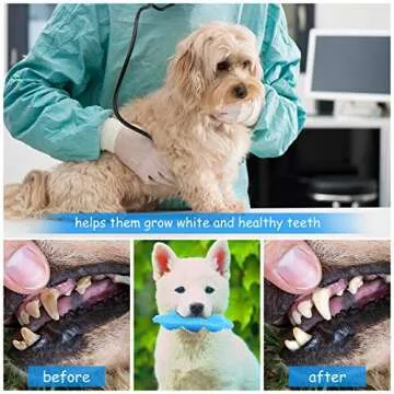Hurray 3 Pack Puppy Chew Toys for Teething Puppies, Puppy Teething Toys, 360° Clean Pet Teeth & Soothe Pain of Teeth Growing, Puppy Toys Small Dogs & Medium Dog Suitable - Up to 18 lbs